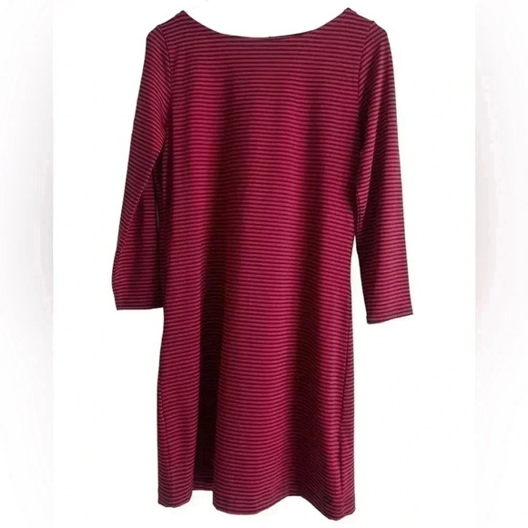 Vineyard Vines Red & Navy Blue Striped Sankaty Boatneck Knit Dress - Picture 1 of 6